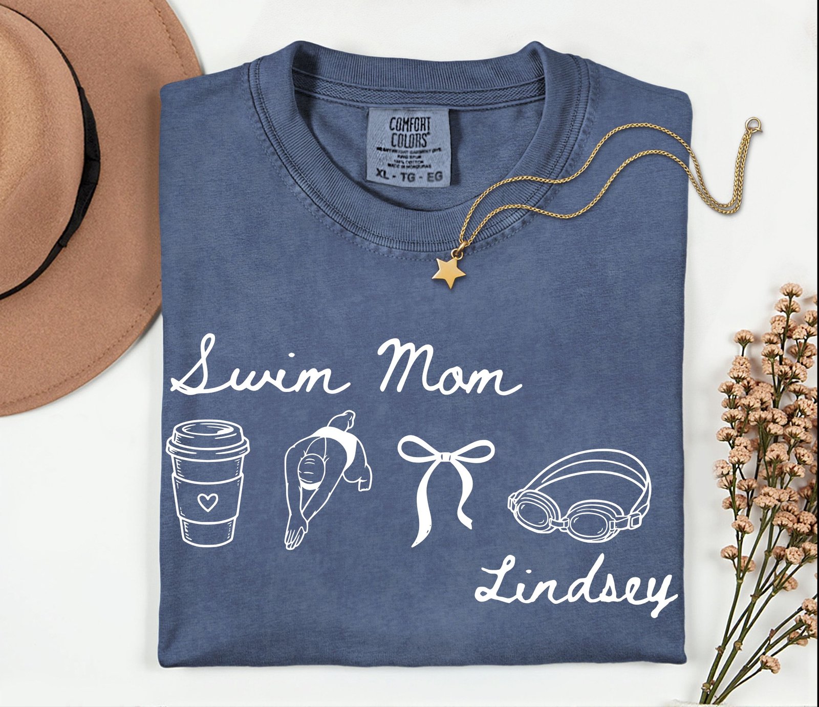 Swim Mom Lindsey tee